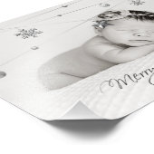 パーソナライズされたクリスマス写真と書道 フォトプリント            (角)