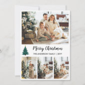 パーソナライズされたクリスマス写真コラージュ シーズンカード (正面)