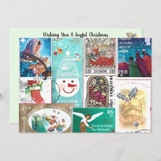 パーソナライズされたクリスマス切手 (正面/裏面)