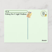 パーソナライズされたクリスマス切手 ポストカード (裏面)