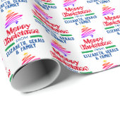 パーソナライズされたクリスマス包装紙 ラッピングペーパー (ロールコーナー)