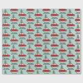 パーソナライズされたクリスマス包装紙 ラッピングペーパー (フラット)