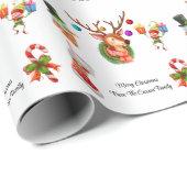 パーソナライズされたクリスマス包装紙 ラッピングペーパー (ロールコーナー)