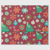 パーソナライズされたクリスマス包装紙 ラッピングペーパー (フラット)