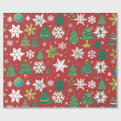 パーソナライズされたクリスマス包装紙 ラッピングペーパー (フラット)