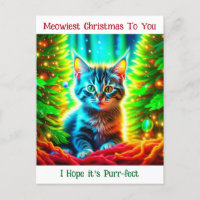 パーソナライズされたクリスマス子ネコとお正月