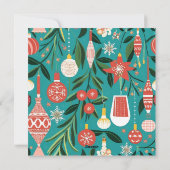 パーソナライズされたクリスマス家族写真 | 名前と年 シーズンカード (裏面)