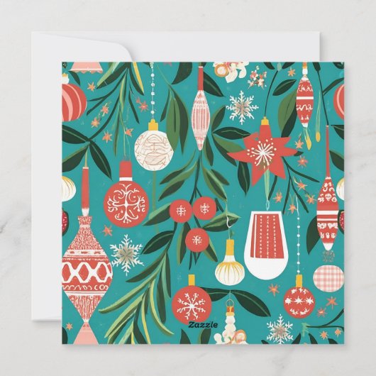 パーソナライズされたクリスマス家族写真 | 名前と年 シーズンカード (裏面)