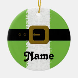 パーソナライズされたクリスマス小妖精や小人オーナメント セラミックオーナメント