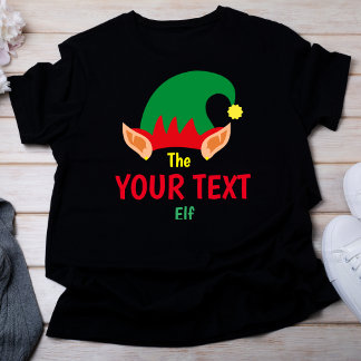 パーソナライズされたクリスマス小妖精や小人Tシャツ Tシャツ
