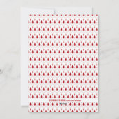 パーソナライズされたクリスマス恵みファミリーフォトカード シーズンカード (裏面)