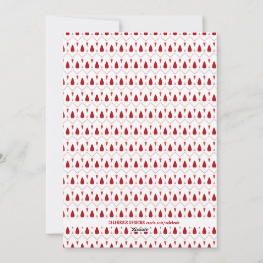 パーソナライズされたクリスマス恵みファミリーフォトカード シーズンカード (裏面)