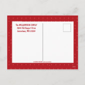 パーソナライズされたクリスマス恵み家族の写真 シーズンポストカード (裏面)