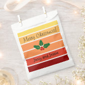 パーソナライズされたクリスマス抱き枕ホリデートリートバッグ フェイバーバッグ (クリップ留めされた状態)