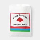 パーソナライズされたクリスマス抱き枕ホリデートリートバッグ フェイバーバッグ (正面)