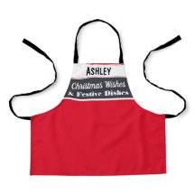 パーソナライズされたクリスマス料理ベーキングキッチンレッド