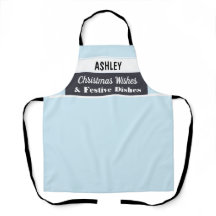 パーソナライズされたクリスマス料理ライトブルーキッチン