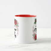 パーソナライズされたクリスマス映画鑑賞リースアート マグカップ (中央)