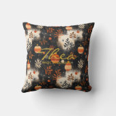 パーソナライズされたクリスマス枕&フェスティバルオーナメント クッション (裏面)