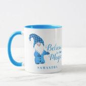 パーソナライズされたクリスマス格言冬季休暇 マグカップ (左)