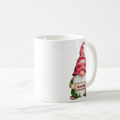 パーソナライズされたクリスマス格言名前をカスタムする コーヒーマグカップ (正面右)