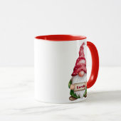 パーソナライズされたクリスマス格言名前をカスタムする マグカップ (正面右)