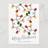 パーソナライズされたクリスマス灯 シーズンポストカード (正面)