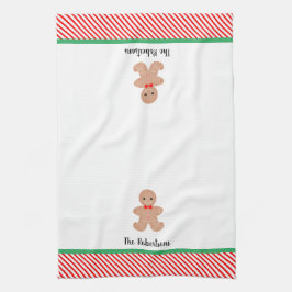 パーソナライズされたクリスマス用キッチンタオル キッチンタオル