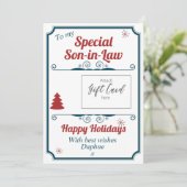 パーソナライズされたクリスマス祝いギフトカードホルダー (スタンド正面)