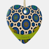 パーソナライズされたクリスマス装飾モダンカラフル セラミックオーナメント (右)