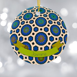 パーソナライズされたクリスマス装飾モダンカラフル セラミックオーナメント