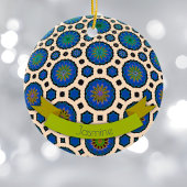 パーソナライズされたクリスマス装飾モダンカラフル セラミックオーナメント