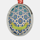 パーソナライズされたクリスマス装飾モダンカラフル メタルオーナメント (左)