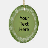 パーソナライズされたクリスマス記念 セラミックオーナメント (右)