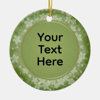 パーソナライズされたクリスマス記念 セラミックオーナメント