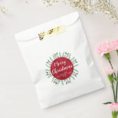 パーソナライズされたクリスマス赤水カラーフローラ フェイバーバッグ (封をした状態)