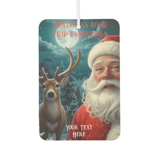 パーソナライズされたクリスマス車のフレッシュナーの贈り物 カーエアーフレッシュナー (正面)