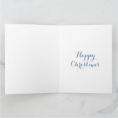 パーソナライズされたクリスマス通り雪景色 カード (内部)