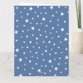 パーソナライズされたクリスマス通り雪景色 カード (裏面)