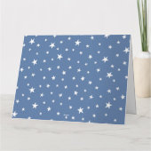 パーソナライズされたクリスマス通り雪景色 カード (裏面)