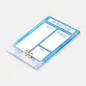 パーソナライズされたクリスマス雪だるまテーマ ポストイット (アングル)