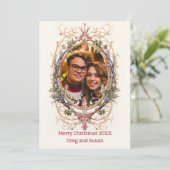 パーソナライズされたクリスマス飾り シーズンカード (スタンド正面)