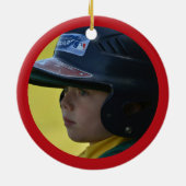 パーソナライズされたクリスマス飾りHAMbyWG セラミックオーナメント (裏面)