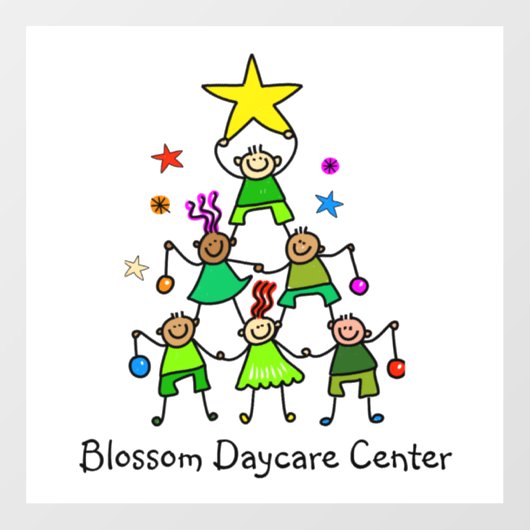 パーソナライズされたクリスマス ウィンドウサイン (シート)