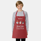 パーソナライズされたクリスマス エプロン (着用した状態)