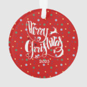 パーソナライズされたクリスマス オーナメント (裏面)