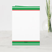 パーソナライズされたクリスマス カード (裏面)