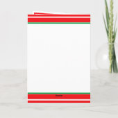 パーソナライズされたクリスマス カード (裏面)