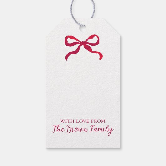 パーソナライズされたクリスマス ギフトタグ (裏面)