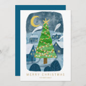 パーソナライズされたクリスマス シーズンカード (正面/裏面)